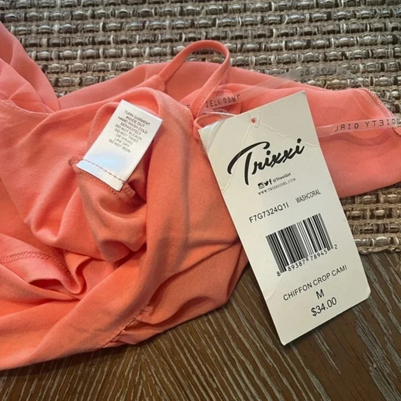 Society Girl Boho cropped top spaghetti straps size‎ M - Picture 9 of 10